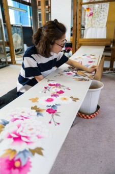 Kimono Dyeing in Kyoto